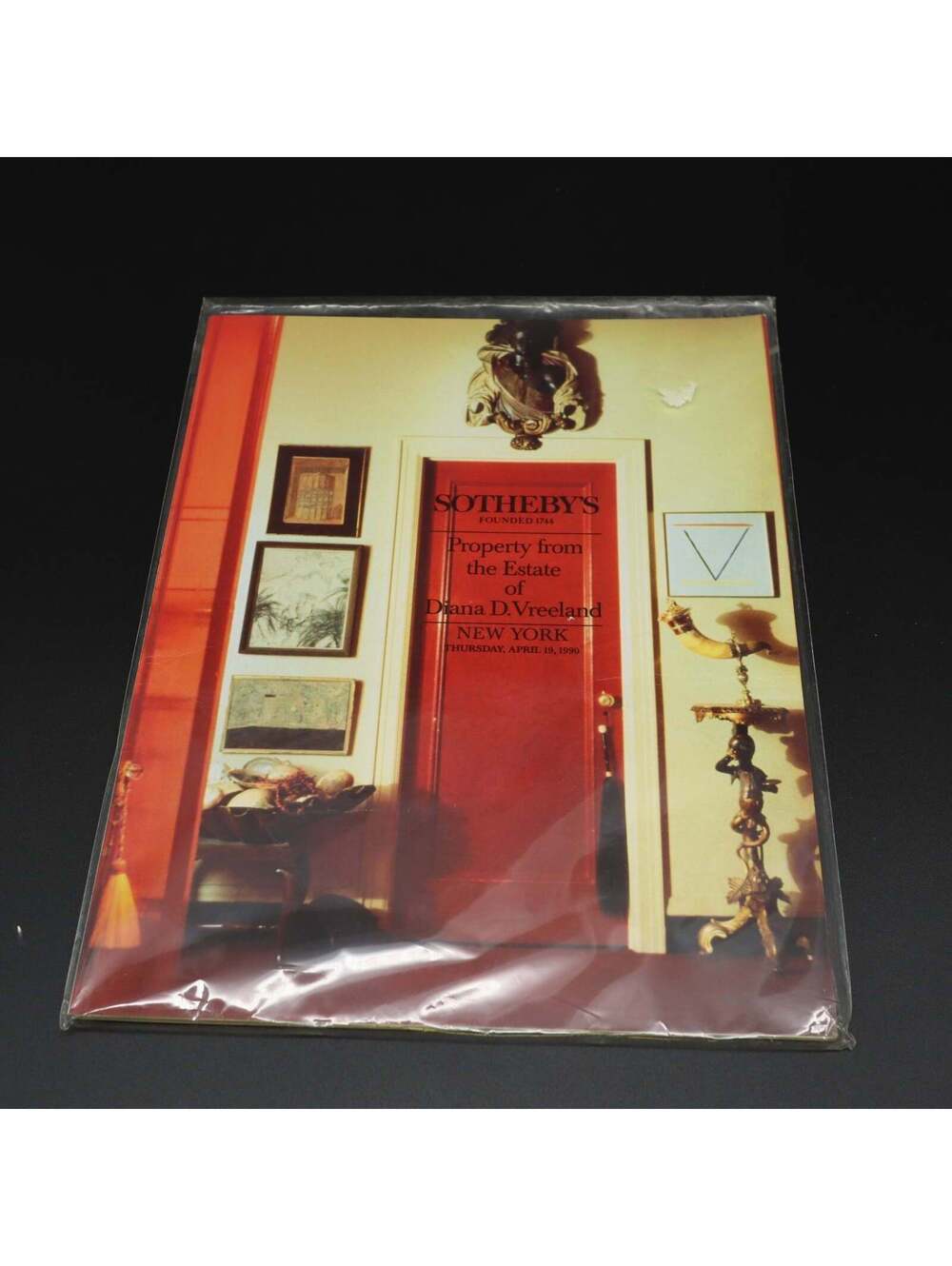 Sotheby's Estate of Diana Vreeland Auction Catalog 1990 New York Fashion Icon